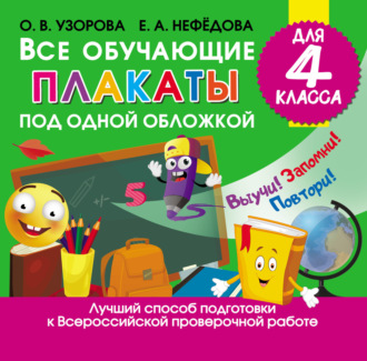 . Все обучающие плакаты под одной обложкой для 4 класса