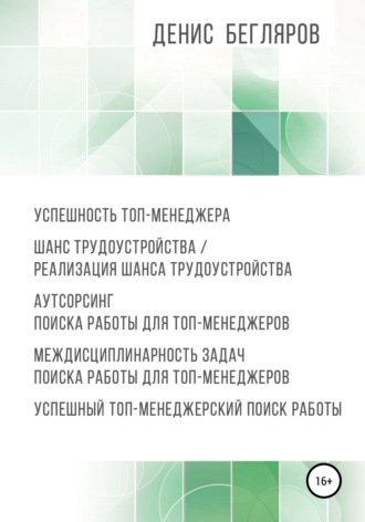 Денис Андреевич Бегляров. Успешность топ-менеджера. Шанс трудоустройства/реализация шанса трудоустройства. Аутсорсинг поиска работы для топ-менеджеров