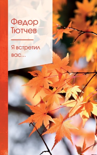 . Я встретил вас…
