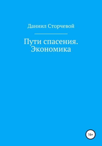 Даниил Александрович Сторчевой. Пути спасения. Экономика