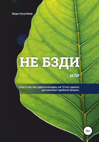 Мади Нусупбаев. Не бзди, или Сказ о том, как судился молодец, аж 10 лет судился, да и выиграл судебный процесс