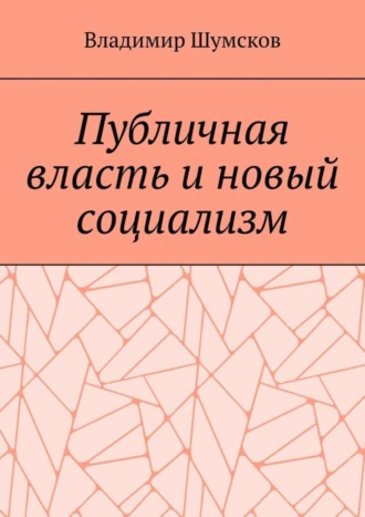 Владимир Шумсков. Публичная власть и новый социализм