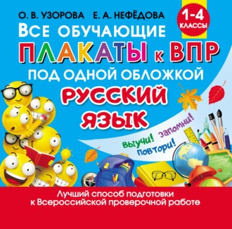 . Все обучающие плакаты к ВПР под одной обложкой. Русский язык. 1 – 4 классы