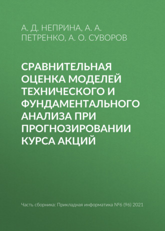 . Сравнительная оценка моделей технического и фундаментального анализа при прогнозировании курса акций