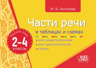 М. Б. Антипова. Части речи в таблицах и схемах. 2–4 классы