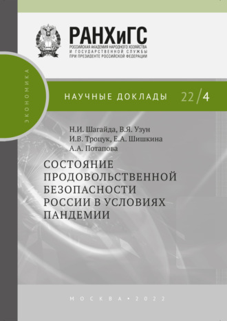 . Состояние продовольственной безопасности России в условиях пандемии