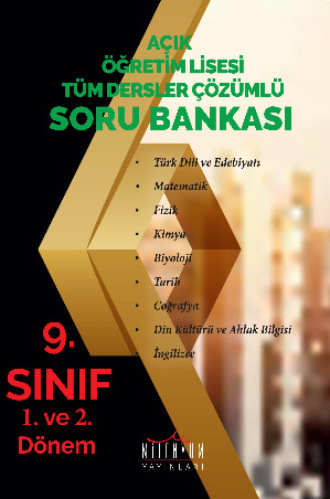 . Açıköğretim Lisesi 9. Sınıf Tüm Dersler Çözümlü Soru Bankası