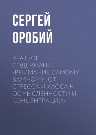 . Краткое содержание «Внимание самому важному. От стресса и хаоса к осмысленности и концентрации»