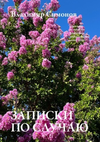 . Записки по cлучаю. Серия книг поэтической философии миропонимания новой эпохи