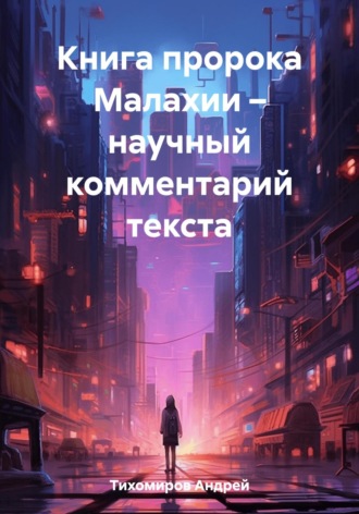 . Книга пророка Малахии – научный комментарий текста