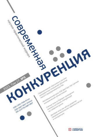 . Современная конкуренция №5 (95) 2023