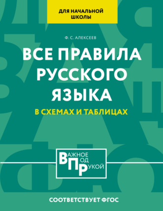 . Все правила русского языка для начальной школы в схемах и таблицах