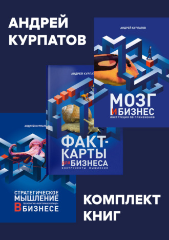 . Комплект книг: Мозг и бизнес / Факт-карты для бизнеса. Эффективный инструмент решения задач / Стратегическое мышление в бизнесе. Технология «Векторное кольцо»