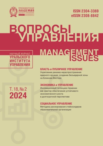 . Вопросы управления Том 18 №2 2024
