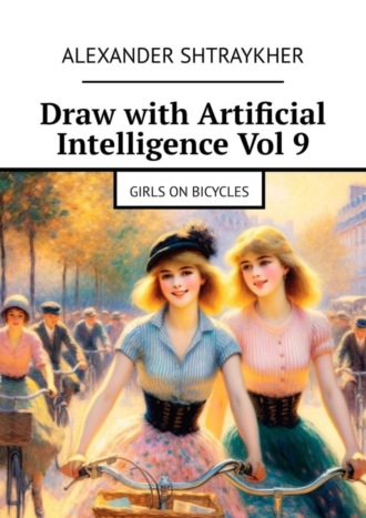 . Draw with Artificial Intelligence Vol 9. Girls on bicycles