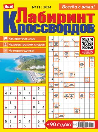 . Журнал «Лиза. Лабиринт кроссвордов» №11/2024