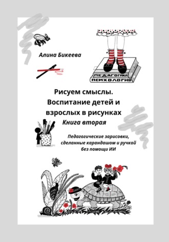 . Рисуем смыслы. Воспитание детей и взрослых в рисунках. Книга вторая. Педагогические зарисовки, сделанные без помощи ИИ