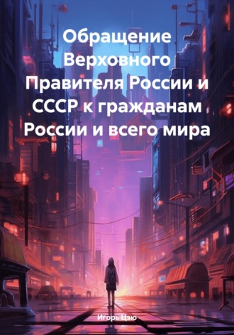 Игорь Цзю. Обращение Верховного Правителя России и СССР к гражданам России и всего мира