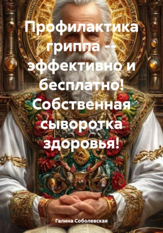 Галина Соболевская. Профилактика гриппа – эффективно и бесплатно! Собственная сыворотка здоровья!