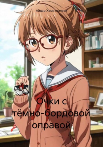 . Очки с тёмно-бордовой оправой