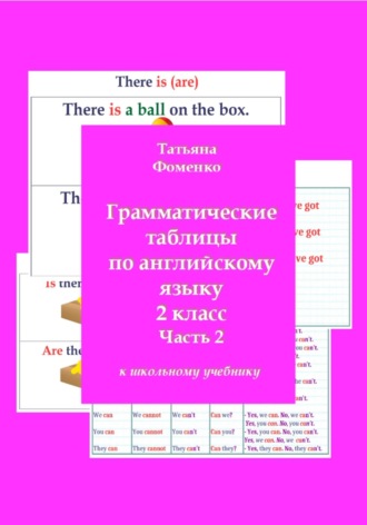 Татьяна Фоменко. Грамматические таблицы по английскому языку. 2 класс. Часть 2