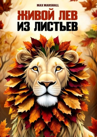 Max Marshall. Живой лев из листьев