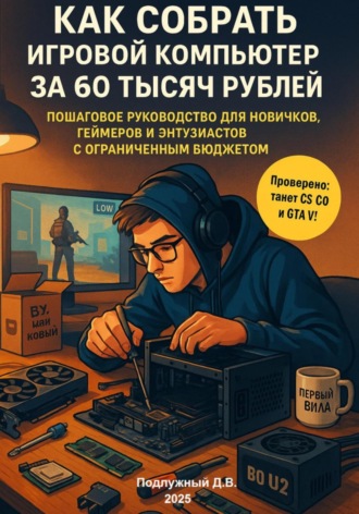 Дмитрий Подлужный. Как собрать игровой компьютер за 60 тысяч рублей. Пошаговое руководство для новичков, геймеров и энтузиастов с ограниченным бюджетом