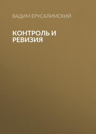 . Контроль и ревизия