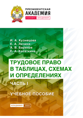 . Трудовое право в таблицах, схемах и определениях. Часть 1
