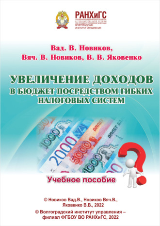 Вадим Новиков. Увеличение доходов в бюджет посредством гибких налоговых систем