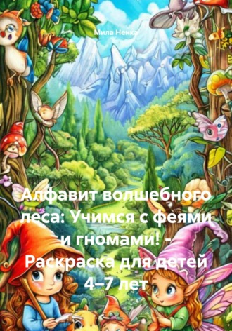 . Алфавит волшебного леса: Учимся с феями и гномами! – Раскраска для детей 4–7 лет