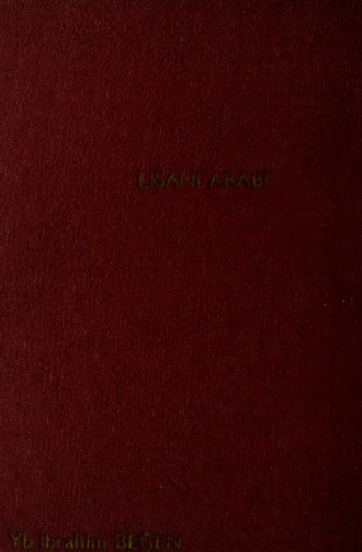 . Lisanı Arabı̂