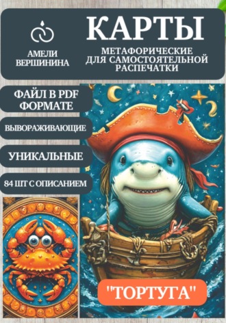 Амели Вершинина. Тортуга – колода психологическо-метафорических карт для самостоятельной распечатки