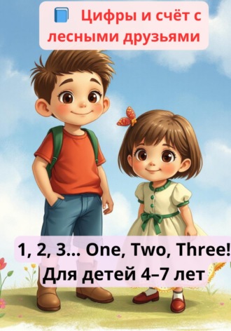 Мила Ненка. «Цифры и счёт с лесными друзьями» Раскраска для детей 4–7 лет, которые учат английский