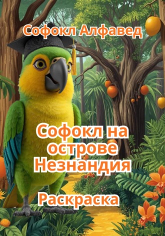 Софокл Алфавед. Книжка-раскраска «Попугай Софокл на острове Незнандия»