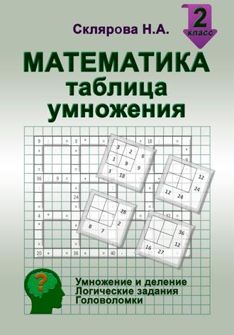 Наталия Склярова. Математика: примеры на таблицу умножения