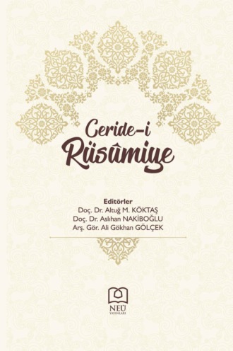 . CERİDE - İ RÜSÛMİYE