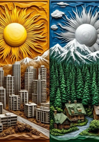 . По разные стороны солнца