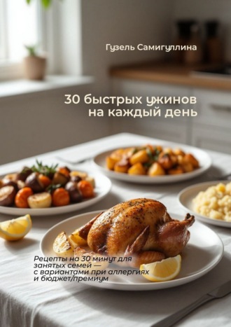 Гузель Самигуллина. 30 быстрых ужинов на каждый день. Рецепты на 30 минут для занятых семей – с вариантами при аллергиях и бюджет/премиум