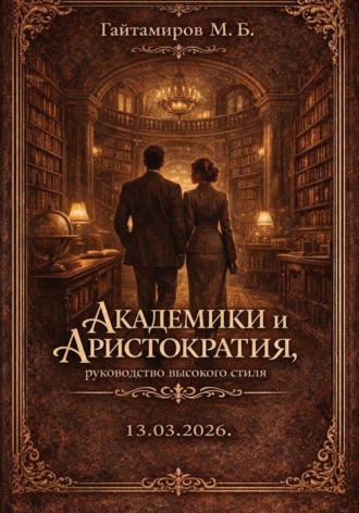 Мансур Гайтамиров. Академики и Аристократия: Руководство высокого стиля
