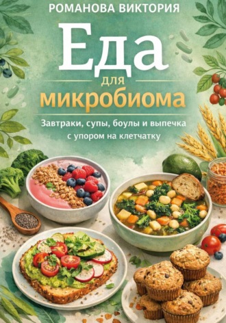Романова Виктория. Еда для микробиома: завтраки, супы, боулы и выпечка с упором на клетчатку