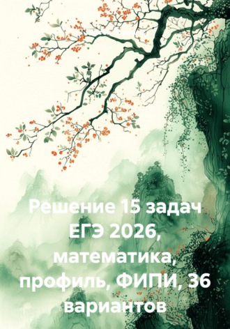 . Решение 15 задач ЕГЭ 2026, математика, профиль, ФИПИ, 36 вариантов