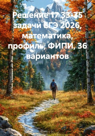 . Решение 17 33-35 задачи ЕГЭ 2026, математика, профиль, ФИПИ, 36 вариантов