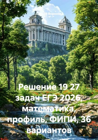 . Решение 19 27 задач ЕГЭ 2026, математика, профиль, ФИПИ, 36 вариантов
