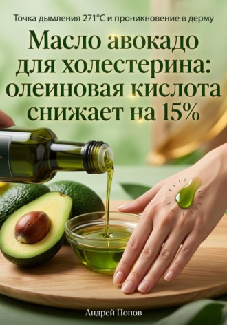 Андрей Попов. Масло авокадо для холестерина: олеиновая кислота снижает на 15%