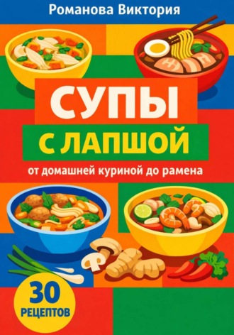 Романова Виктория. Супы с лапшой: от домашней куриной до рамена