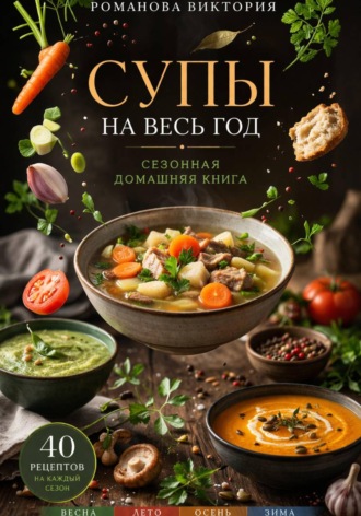 Романова Виктория. Супы на весь год: сезонная домашняя книга