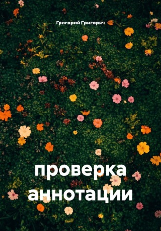. проверка аннотации