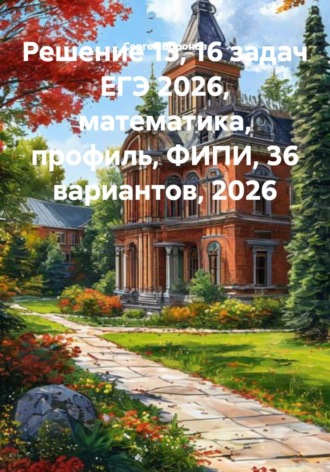 . Решение 13, 16 задач ЕГЭ 2026, математика, профиль, ФИПИ, 36 вариантов, 2026