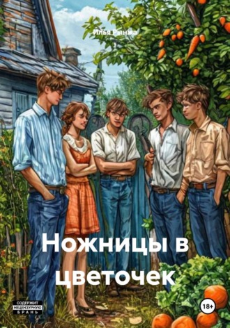 . Ножницы в цветочек